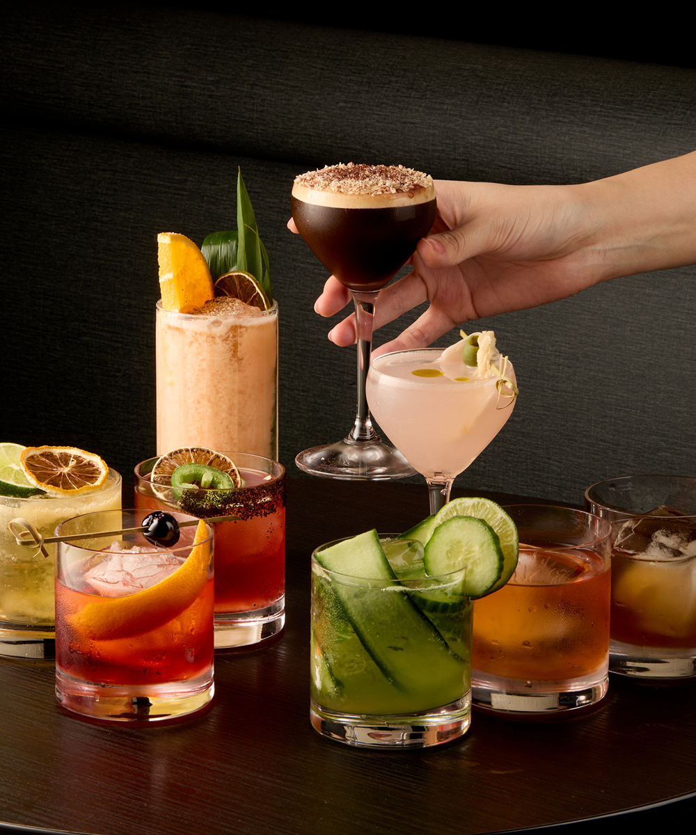 Cocktails with Korean accent